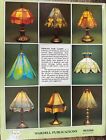 Vintage 1986 Designs For Lamps Book Stained Glass Shade Patterns Charles Knapp