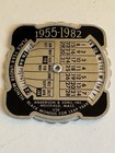 Vintage Metal Perpetual Pocket Dial Calendar 1955-82 Antioch Temple Dayton Ohio