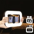 Handheld Led Ring Light Kit With Stand Dimmable 8500k For Makeup Phone Camera