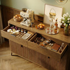 Sideboard Buffet Cabinet With Storage  63  Large With Drawers For Living Room