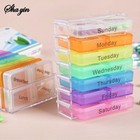 Daily Pill Box Weekly Organizer Case Medicine Storage Travel Holder 7 Day