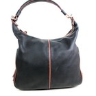 Tod s Tote Bag  Handbag  One-shoulder Bag  Black X Brown  Good Condition  Q164 