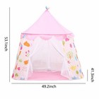 Children s Princess Castle Tent Play Tent For Boys   Girls Indoor Pink Playhouse