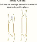 10 Pack Plate Hangers For The Wall  Suitable For 9-11 Inch Art Plate  Stainless