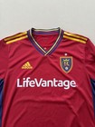 Adidas Real Salt Lake Fc Mls Menendez  10 Mens L Soccer Jersey Red Blue Yellow