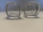 Joyjolt Carre Whiskey Glasses Set Of 2 Square 10 Oz Heavy Base Rocks Tumblers