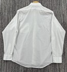 Vtg 80s Men   s White Collared Button Up Dress Shirt Made In Usa 16 35 Fits M