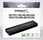 New Sabrent Usb Type C Enclosure For M 2 Pcie Nvme And Sata Ssd Ec-snve