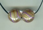 African Trade Beads Vintage Antique Glass German Marble Beads 2 Mint 17mm