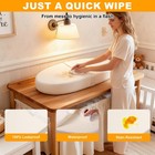 Baby Diaper Changing Pad  Wipeable Baby Changing Pad For Dresser  Contoured W   
