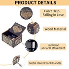 Zgcczi Music Box Romantic Valentines Day Gift For Her Him  Antique Black