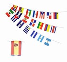 Spanish Speaking 21 Countries Flags Banner String Small Latin America Flags