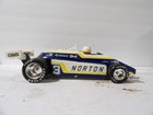 Ezra Brooks  3 Norton Indy 500 Race Car Decanter