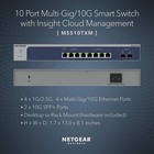 Netgear Ms510txm-100nas Managed 10-port 10g Multi-gb Ethernet Smart Switch