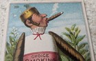  rare vict  Trade Card Choice Smoking Cigarettes M m  Willams Druggist Fulton Ny