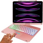 Backlit Touchpad Keyboard Case 360 Rotatable For Ipad Pro 12 9   6th 5th 4th Gen