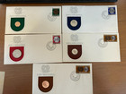 5 X Papua New Guinea Coins 1975 First Coinage Proof Set In First Days Covers