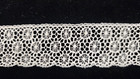 Vintage antique  White  French  Cotton Leavers Lace  7   Yards
