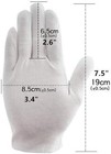 12 Pairs  24 Pcs  White Soft Cotton Work Gloves Jewelry Coin Silver Inspection
