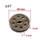 High-strength Steel Differential Metal Main Motor Gear 64t 26t For 1 10 Hsp Rc