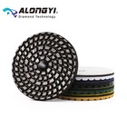 Alongyi 4  Metal Diamond Floor Grinding Pads Concrete Polishing Discs