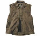 Roland Sands Design Ramone Perforated Waxed Cotton Motorcycle Vest Men s Small