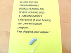 Programmable Digital Hearing Aid  3 Programs  4 Levels Noise Control  3 Mics 