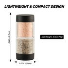 Sunmei Salt And Pepper Shakers Moisture Proof Set  2-in-1 Portable Spice Shaker