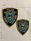 Laurel Montana Police Department Embroidered Police Patch Lot Of 2