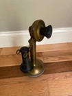 Antique 1915 Western Electric Brass Candlestick Desk Table Telephone Phone 20be