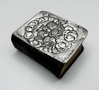 Edwardian Sterling Silver Mounted Hymn Book Cherubs 1905 Levi   Salaman