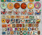 Set Of 92 Vintage Badges For Children  Soviet Era  Cartoon Fairy Tales Ussr