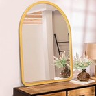 Large Mirrors For Wall Rustic Wooden Frame Arched Vintage Vanity Wall Mirror 