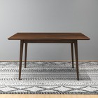 Solid Wood Dining Table  Farmhouse Kitchen Table With Extension Leaf
