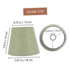 Nordic Style Table Lamp Shade Sage Green Patterned Lamp Shades Small Green Small