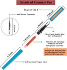 Calligraphy Pen Set fountain Pens With 7 Different Replaceable Nibs With 60 Ink 