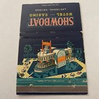 Vintage Matchbook Cover Matchcover 50 Strike Showboat Hotel Casino Las Vegas Nv