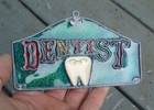 Dentist Doctor Vintage 1960 s 1970 s Suncatcher Hanging Window Decoration Sign