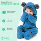 Cuddle Club Fleece Baby Bunting Bodysuit Hooded Romper Toddler Jacket