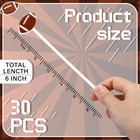 30 Pcs Football Swizzle Stir Sticks Coffee Bar Cocktail Stirrers 6 Inch Drink Pl