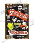 1960 s Spook Show Horror Movie Poster Metal Tin Sign Metal Vines Wall Art