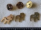 3 Mack Truck Bulldog Pins  2 Gold-tone   1 Silver-tone  1 With Firemans Hat