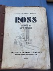 Ross Series 6 Lift Truck Forklift Parts And Service Manual