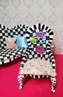 Miniature Dollhouse Furniture Upcycled Victorian Ladies Chair