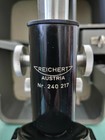 Vintage Reichert Austria Monocular Microscope Serial Number 240217 In Leitz Case