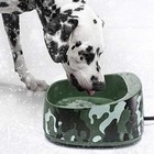 Heated Pet Bowl  Outdoor Pet Thermal Water Bowl  Dog Cat Heated New Camouflage