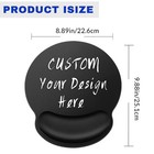 Custom Mouse Pad With Wrist Rest  Personalized 9 8l X 9w Inches  Style 1