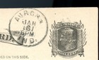 1885 Postmark Aurora Indiana First National Bank Mailed To Helena Montana