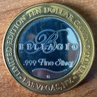 Bellagio  999 Fine Silver Ten Dollar Gaming Token - Shadow Creek Hole  2
