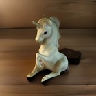 Vintage Handpainted Porcelain Unicorn Figurine 1960   s-taiwan-3 5   h